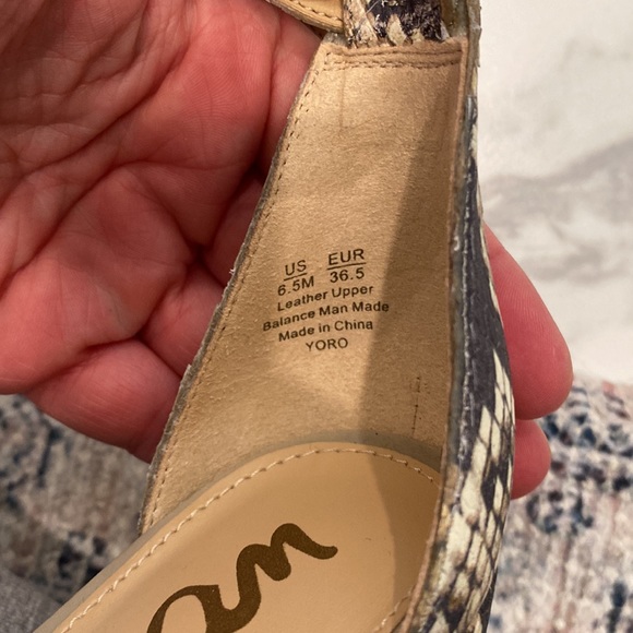 Sam Edelman python block heels - Picture 6 of 9